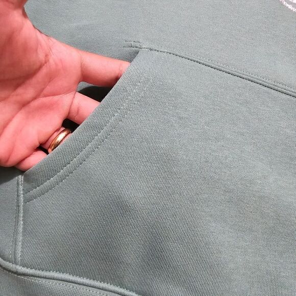 Polo Ralph Lauren Tiger Varsity Hoodie Women's S Green White Cotton Blend New - Picture 6 of 13